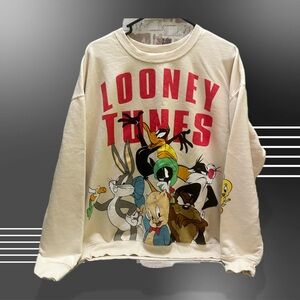 Warner Bros. Cream Looney Tunes Men’s Sweatshirt XXL